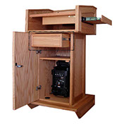 Example of Installed Sound System, Drawer, Door, Slide Out A_V_Shelf