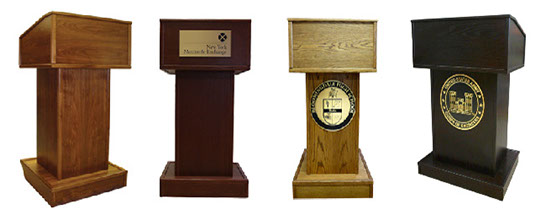 Pro-Series_1100_I_Style_Lectern_or_Podium_group_Walnut_Cherry_Dark_Oak_Mahogany